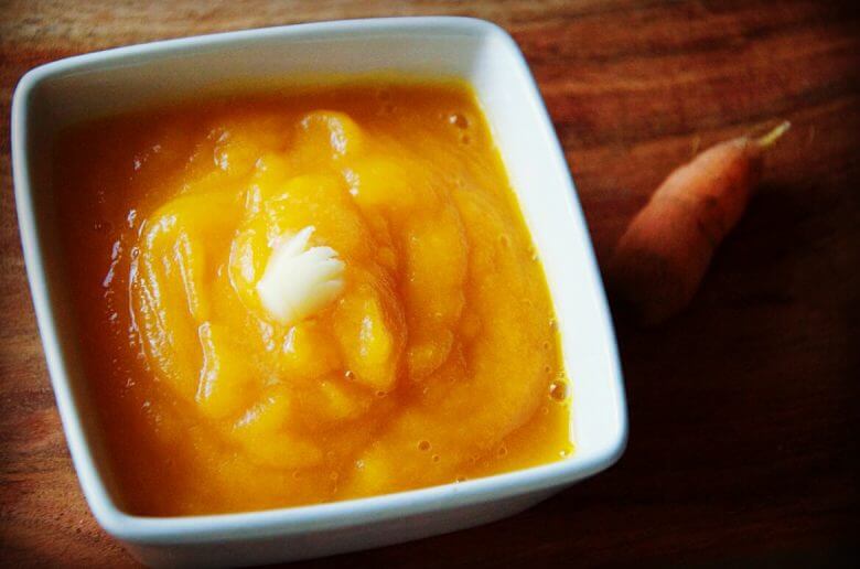 Baby’s first carrot purée recipe (from 4 months)