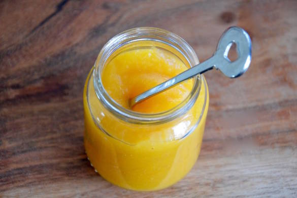 Apricot and apple baby puree recipe from 4 months
