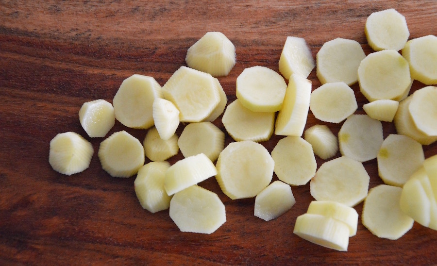 Potato slices for babies