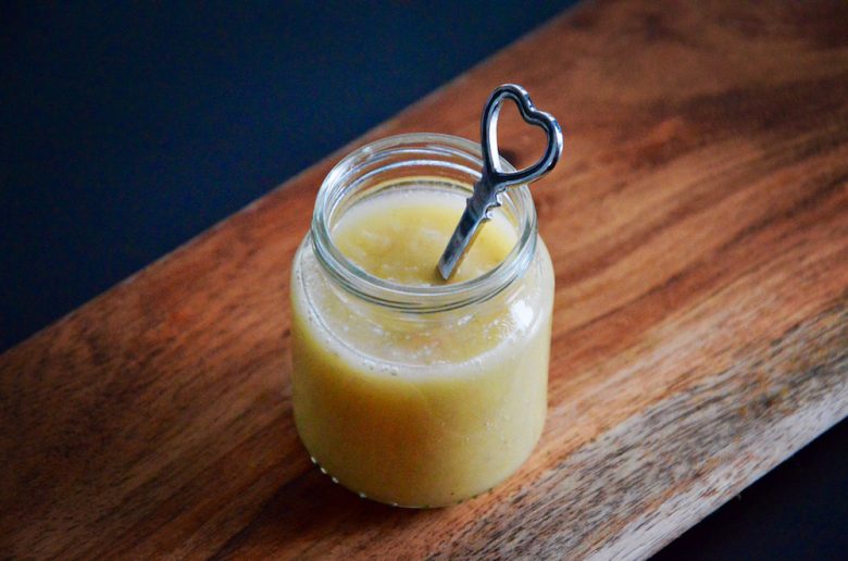 Pear and banana baby puree recipe (from 4 months)