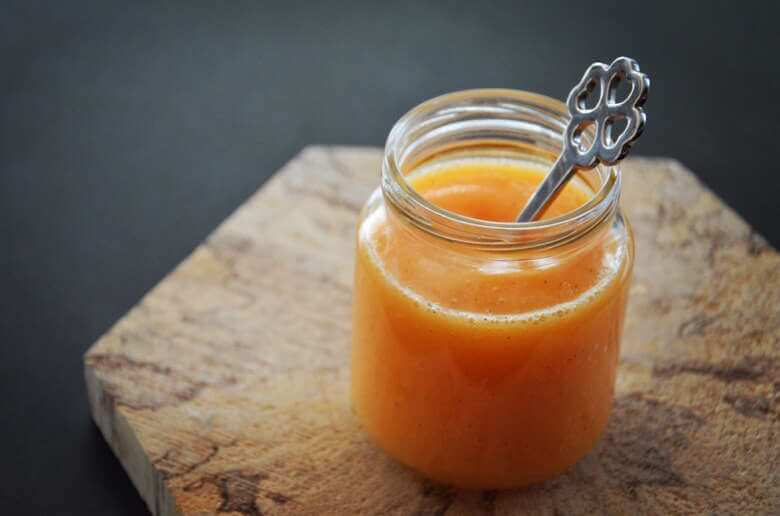 Melon, apple and vanilla baby puree recipe (from 6 months)