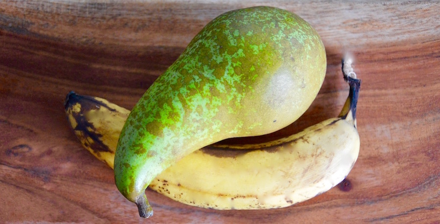 Pear and banana for baby fruit puree recipe