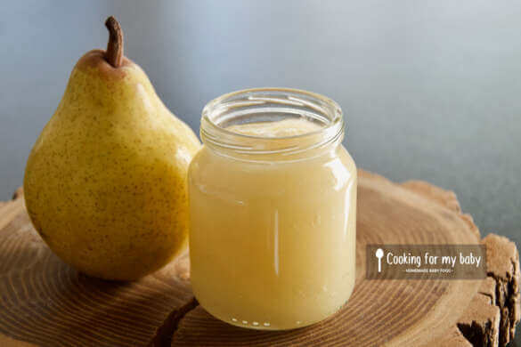 First baby pear compote recipe for babies from 4 months